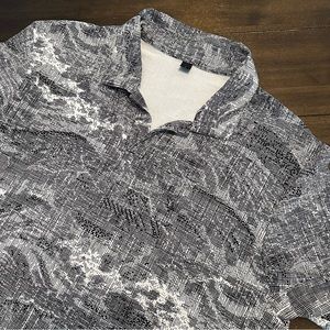 Lululemon Propel Polo Shirt Luxtreme Black/White  Performance Men's Size L